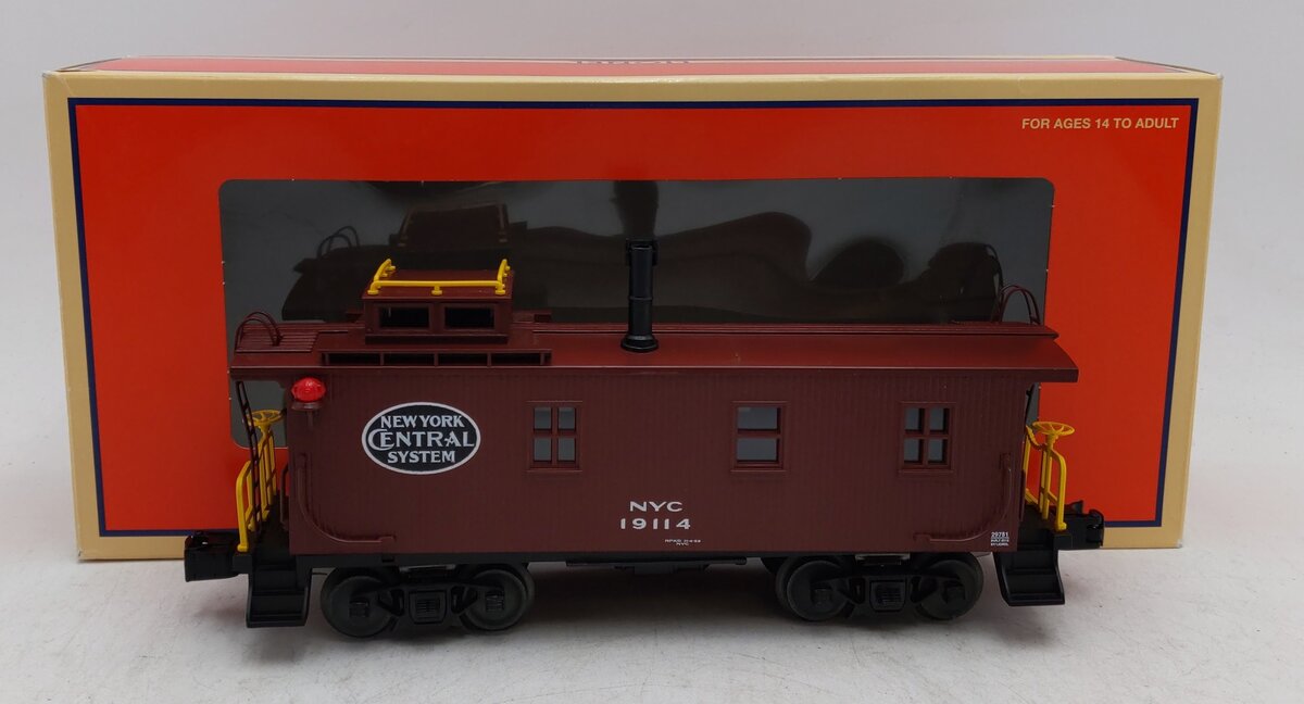 Lionel 6-29781 O NYC Wood Sided Caboose #19114 VG/Box