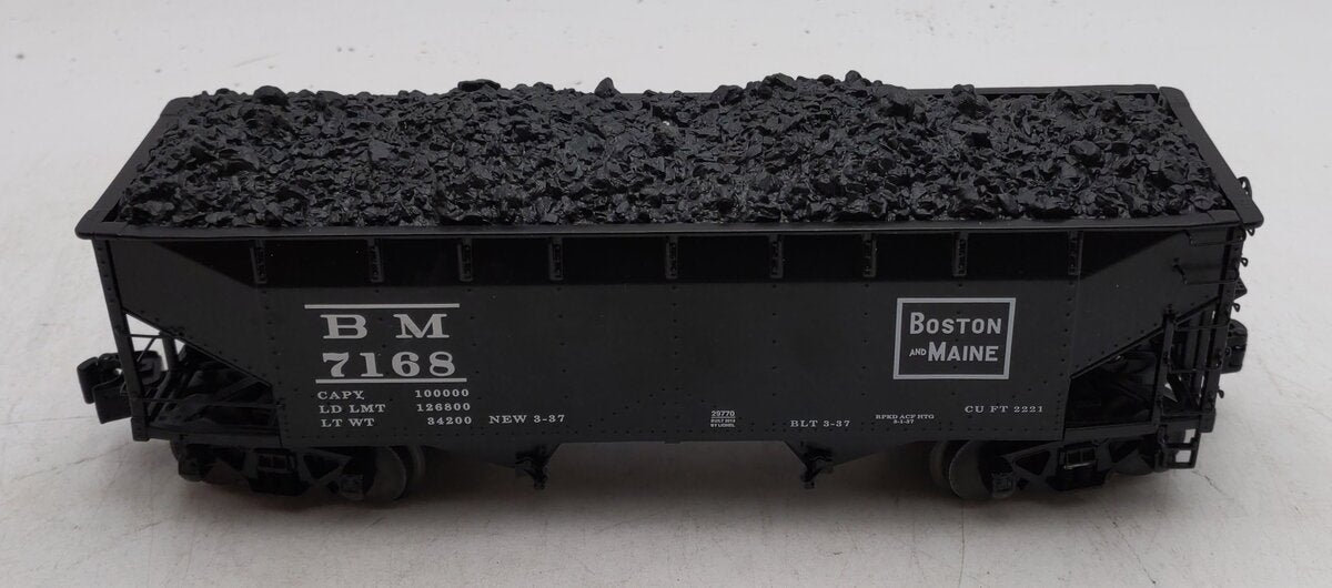 Lionel 6-29770 O Gauge Boston & Maine Offset Hopper #7168 w/ Coal Load EX/Box