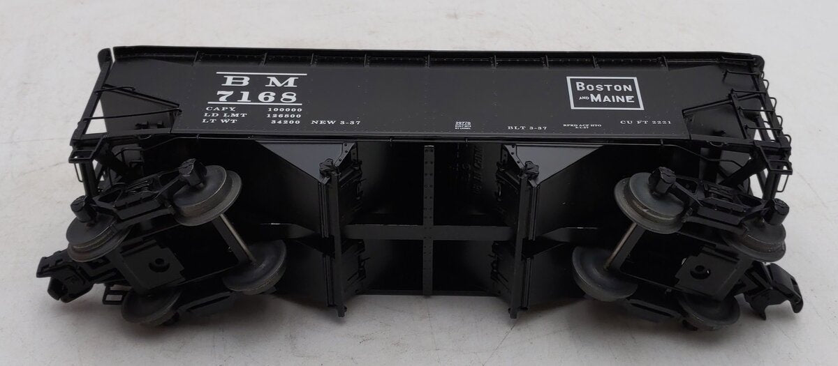 Lionel 6-29770 O Gauge Boston & Maine Offset Hopper #7168 w/ Coal Load EX/Box