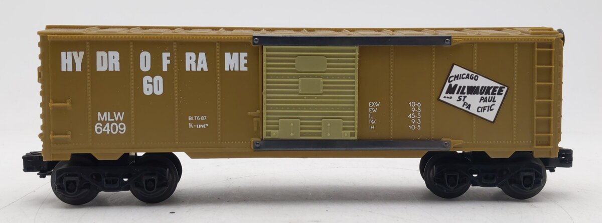 K-Line K-6409 O Gauge Milwaukee Road Boxcar EX/Box