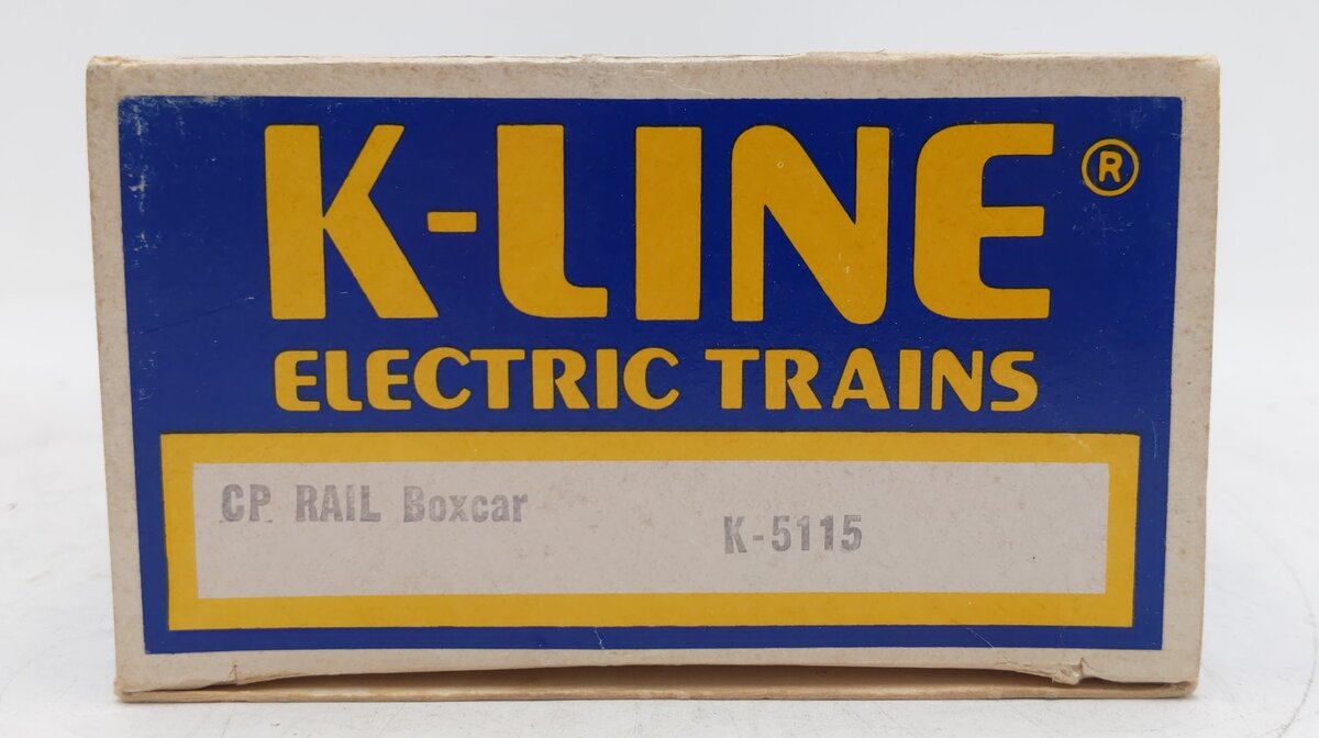 K-Line K-5115 O Gauge Canadian Pacific Rail Red Boxcar #5115 EX/Box