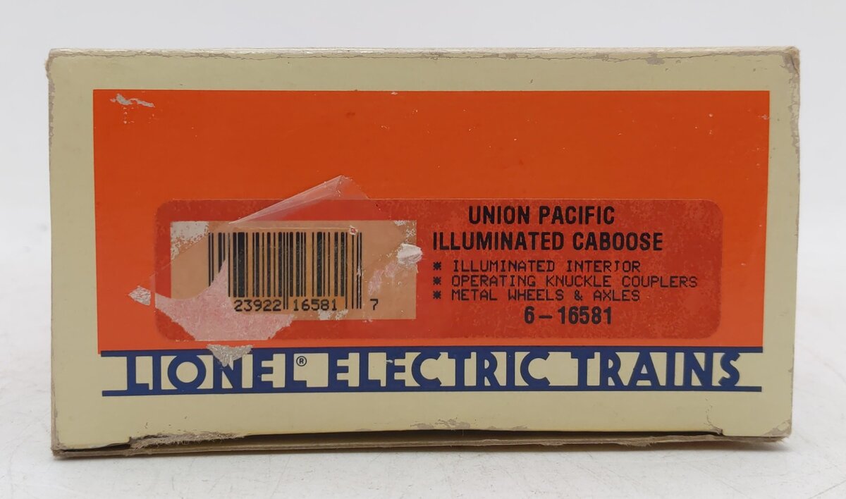 Lionel 6-16581 O Gauge Union Pacific Illuminated Caboose EX/Box