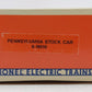 Lionel 6-19510 O Gauge Pennsylvania Railroad Stock Car #19510 VG/Box