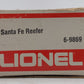 Lionel 6-9869 O Gauge Santa Fe Reefer Car VG/Box