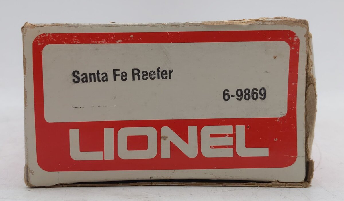 Lionel 6-9869 O Gauge Santa Fe Reefer Car VG/Box