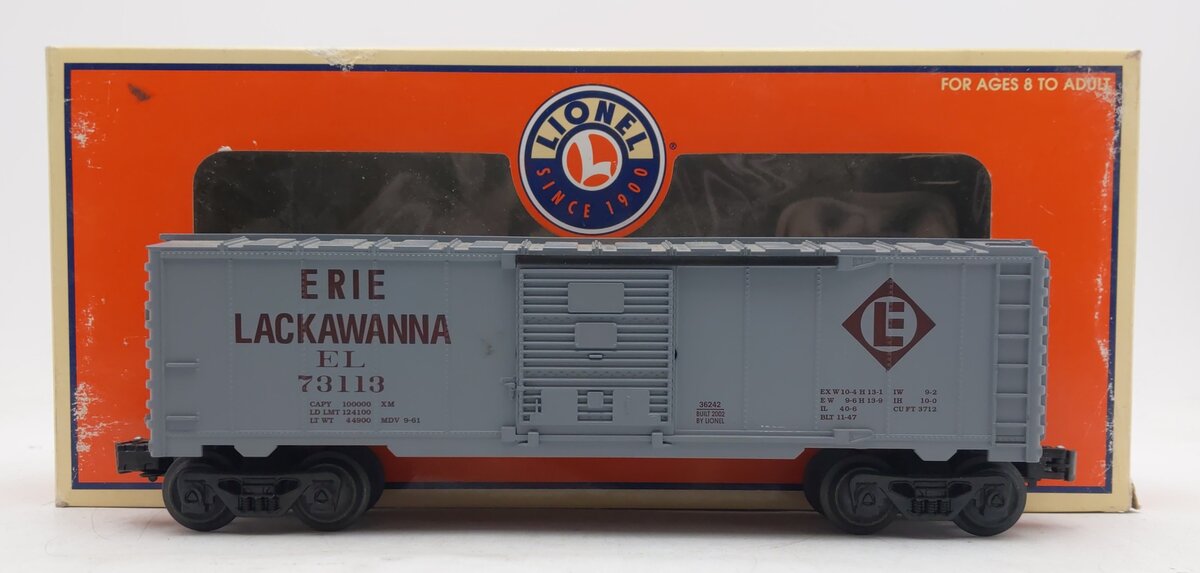 Lionel 6-36242 O Gauge Erie Starter Box Car #73113 EX/Box