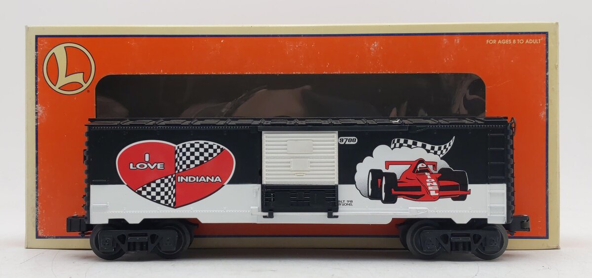 Lionel 6-19952 O Gauge I Love Indiana Boxcar #9700 EX/Box