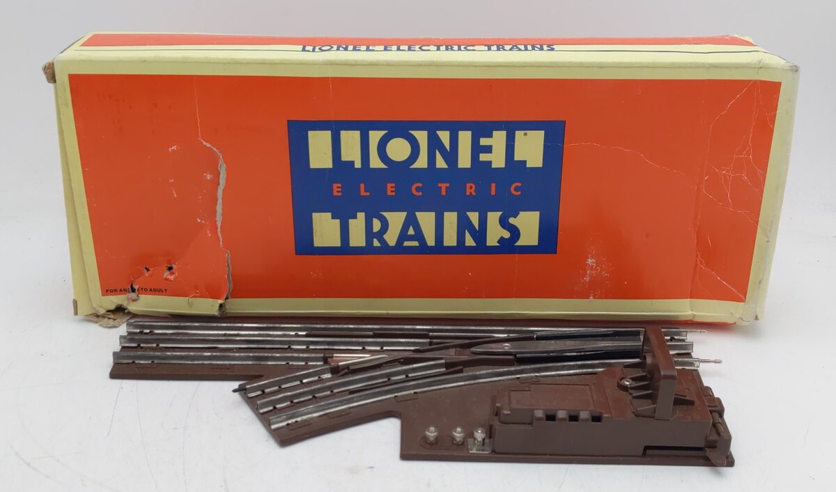 Lionel 6-65167 O27 42" Left Hand Remote Control Switch Turnout VG/Box