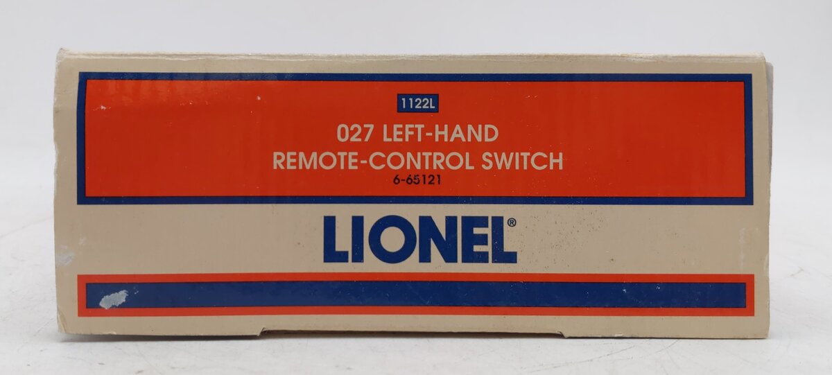 Lionel 6-65121 O 27" Left Hand Remote Control Switch Turnout VG/Box