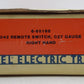 Lionel 6-65168 O27 42" Right Hand Remote Control Switch Turnout VG/Box