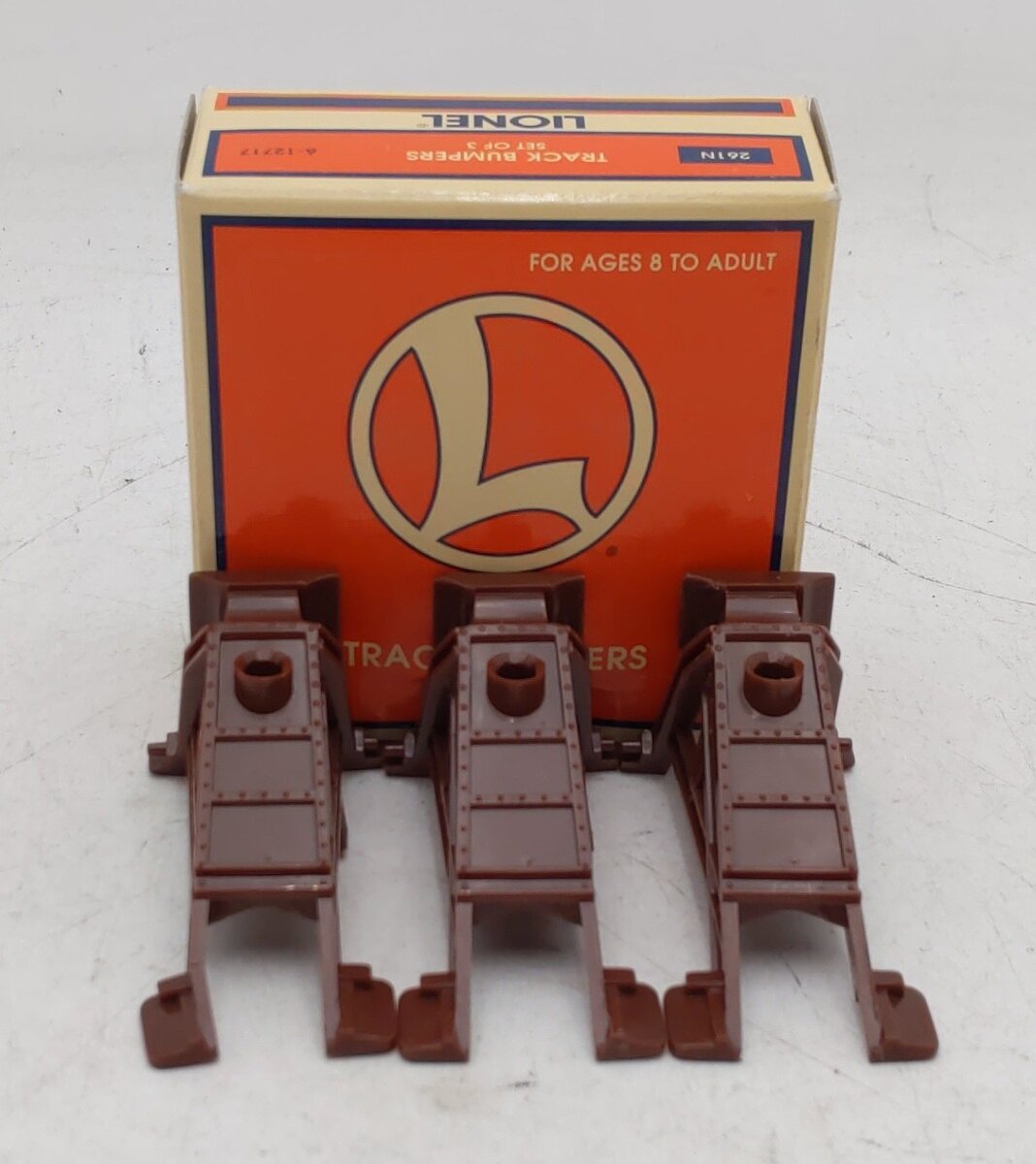 Lionel 6-12717 O and 027 Gauge Authentic Track Bumpers (Set of 3) EX/Box