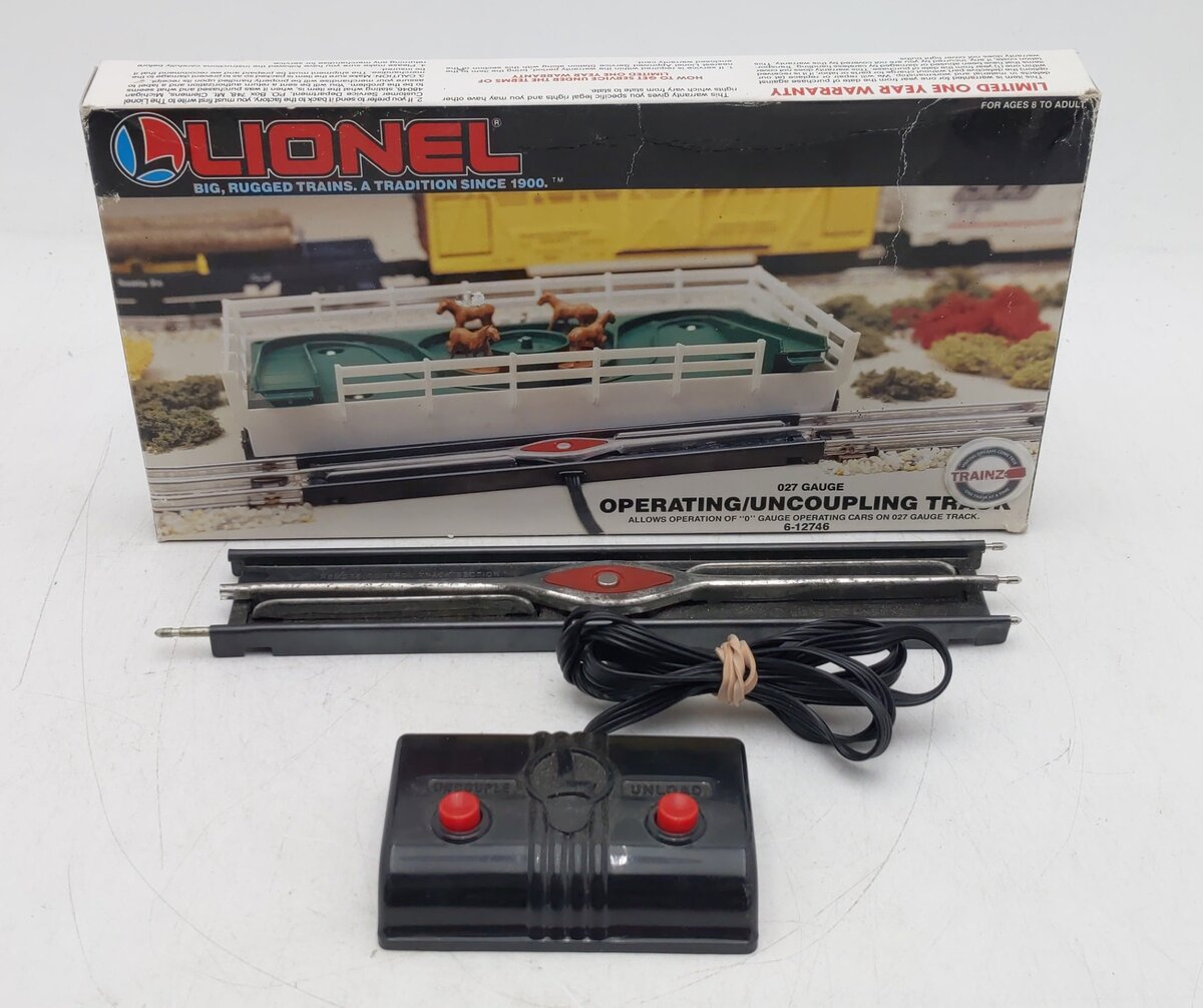 Lionel 6-12746 O27 Gauge Operating Uncoupling Remote Control Track VG/Box