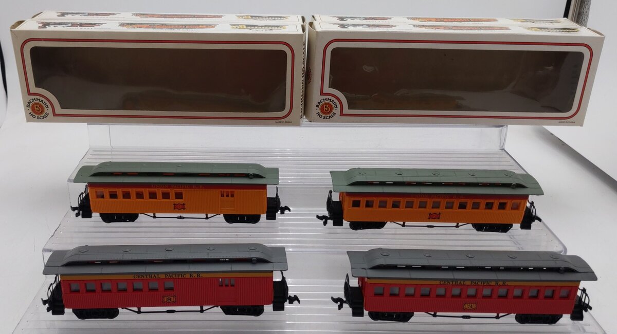 Bachmann HO Scale Assorted Passenger Cars: #3, 7, 8 , & 9 [4] EX/Box