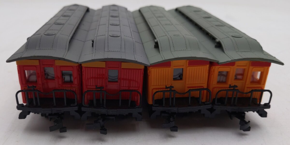 Bachmann HO Scale Assorted Passenger Cars: #3, 7, 8 , & 9 [4] EX/Box