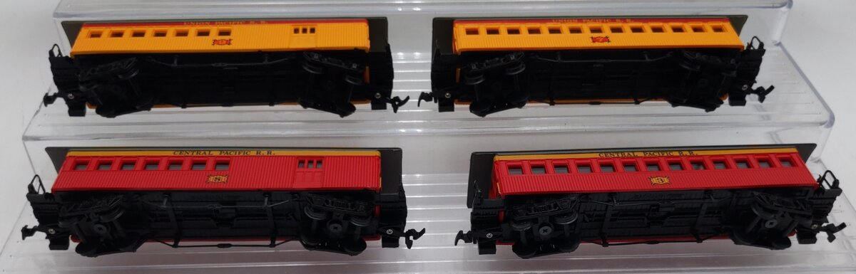 Bachmann HO Scale Assorted Passenger Cars: #3, 7, 8 , & 9 [4] EX/Box