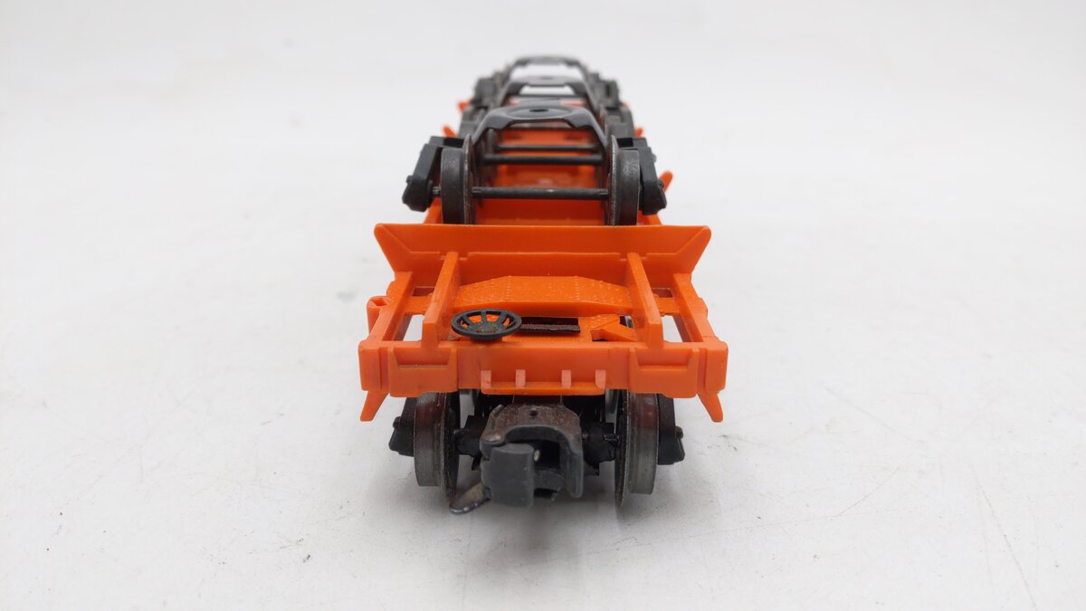 Lionel 6362-55 Vintage O Flat Car w/ 3 Trucks--Serif Letter Version VG/Box