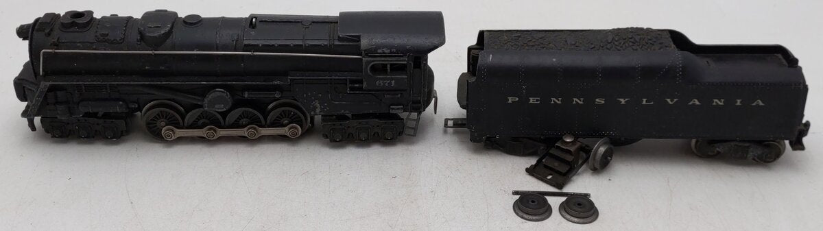 Lionel 671 Vintage O 6-8-6 Die-Cast Steam Turbine Locomotive w/2046W Tender