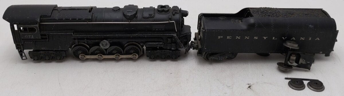 Lionel 671 Vintage O 6-8-6 Die-Cast Steam Turbine Locomotive w/2046W Tender