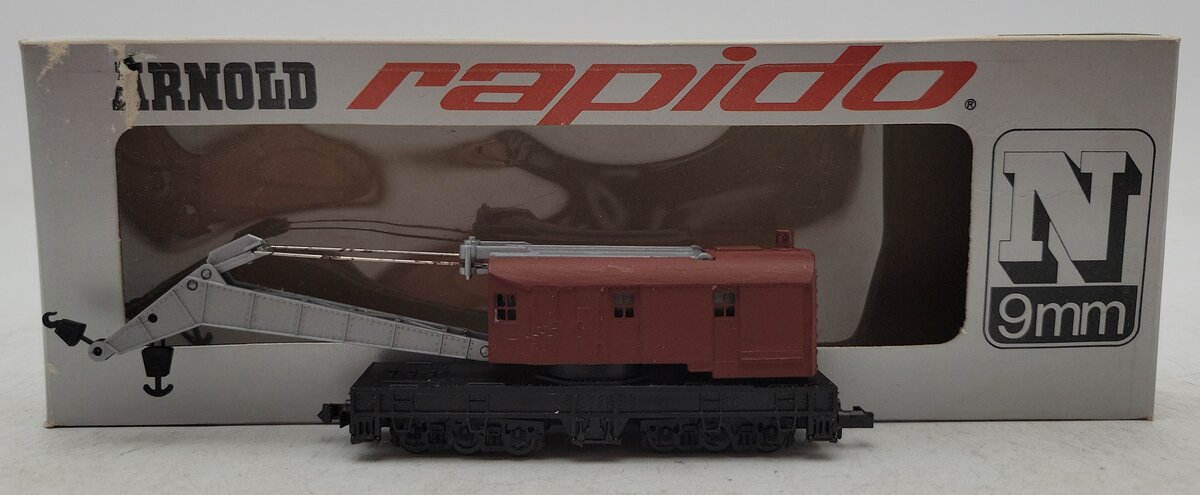 Arnold Rapido 0471 N Scale Penn Central 200 Ton Wrecking Crane EX/Box