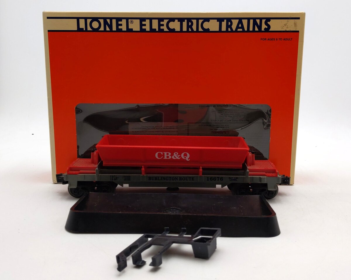Lionel 6-16676 O Gauge Chicago Burlington & Quincy Coal Dump Car VG/Box