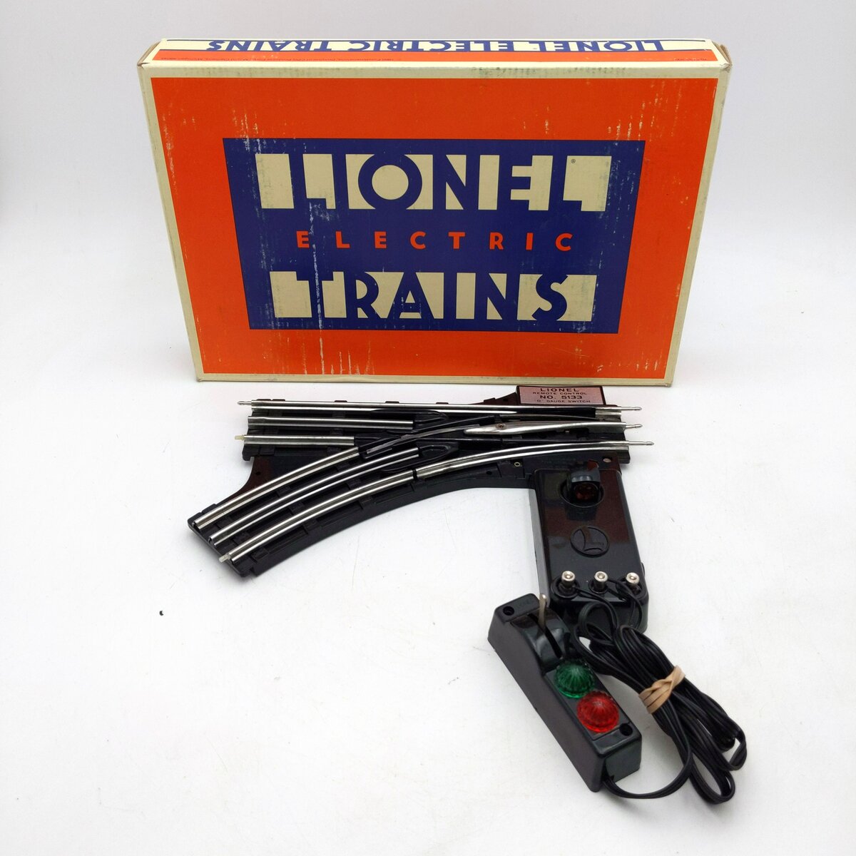Lionel 6-5133 O Left Hand Remote Control Switch Turnout VG/Box