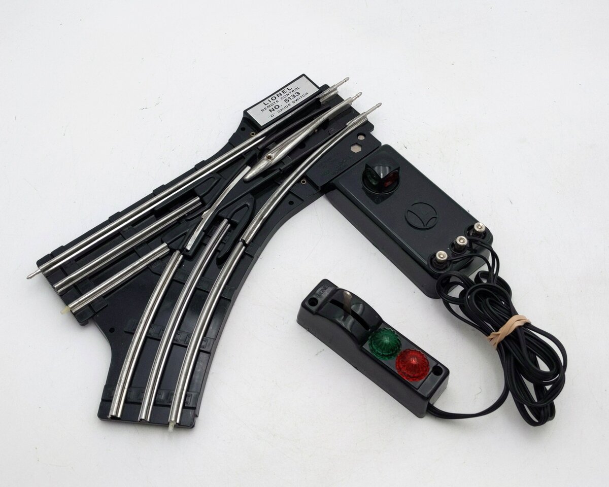Lionel 6-5133 O Left Hand Remote Control Switch Turnout VG/Box