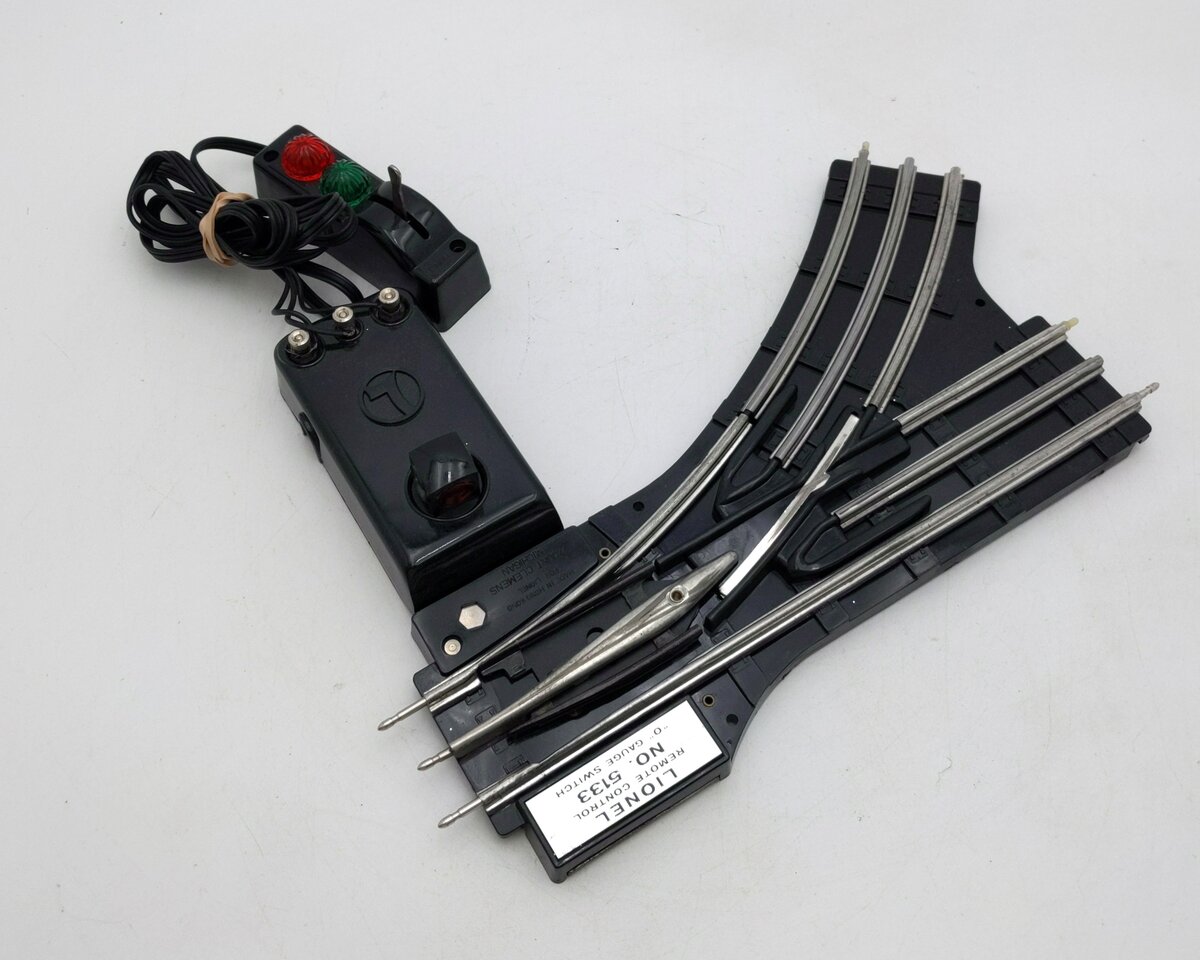 Lionel 6-5133 O Left Hand Remote Control Switch Turnout VG/Box