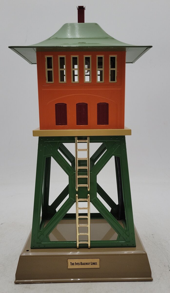 MTH 10-4026 Ives 1867 Tinplate Signal Tower (Orange/Green) EX/Box