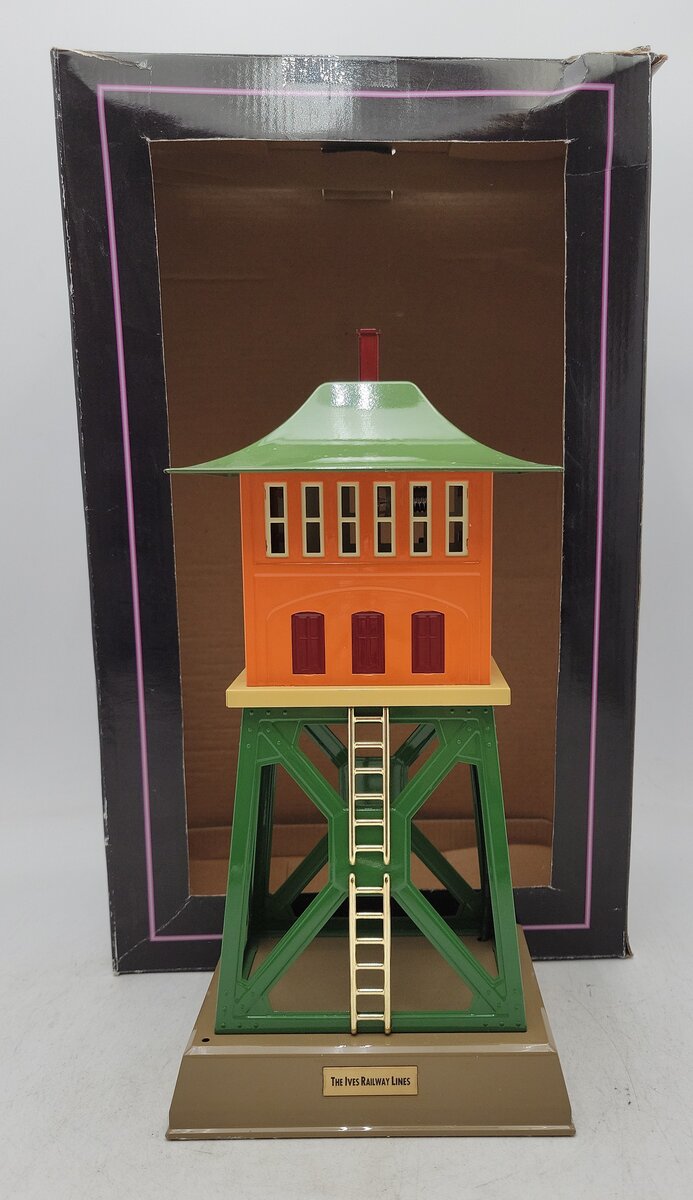 MTH 10-4026 Ives 1867 Tinplate Signal Tower (Orange/Green) EX/Box