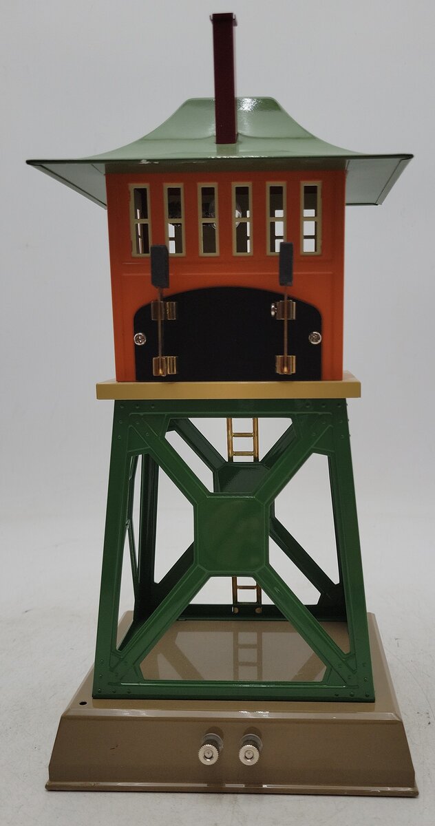 MTH 10-4026 Ives 1867 Tinplate Signal Tower (Orange/Green) EX/Box