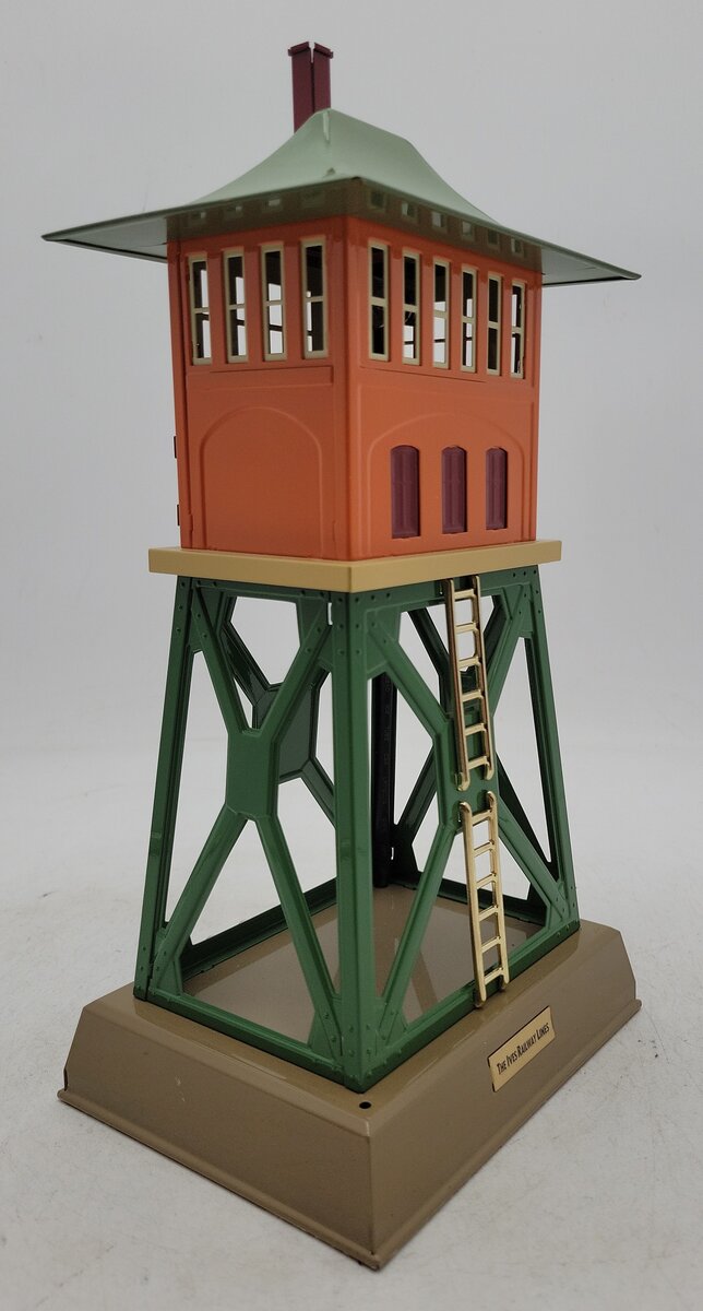 MTH 10-4026 Ives 1867 Tinplate Signal Tower (Orange/Green) EX/Box