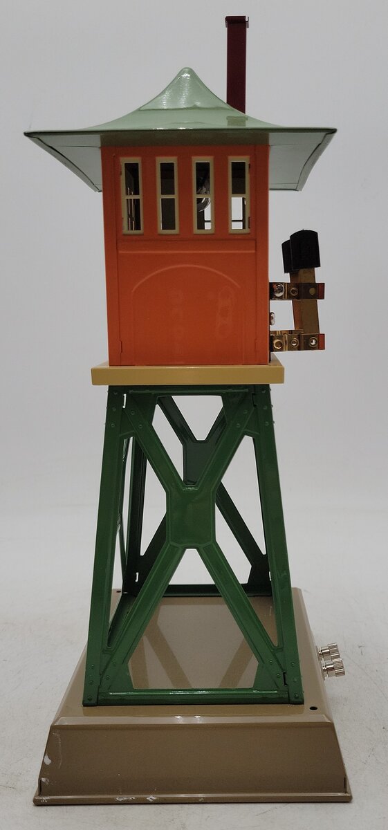 MTH 10-4026 Ives 1867 Tinplate Signal Tower (Orange/Green) EX/Box