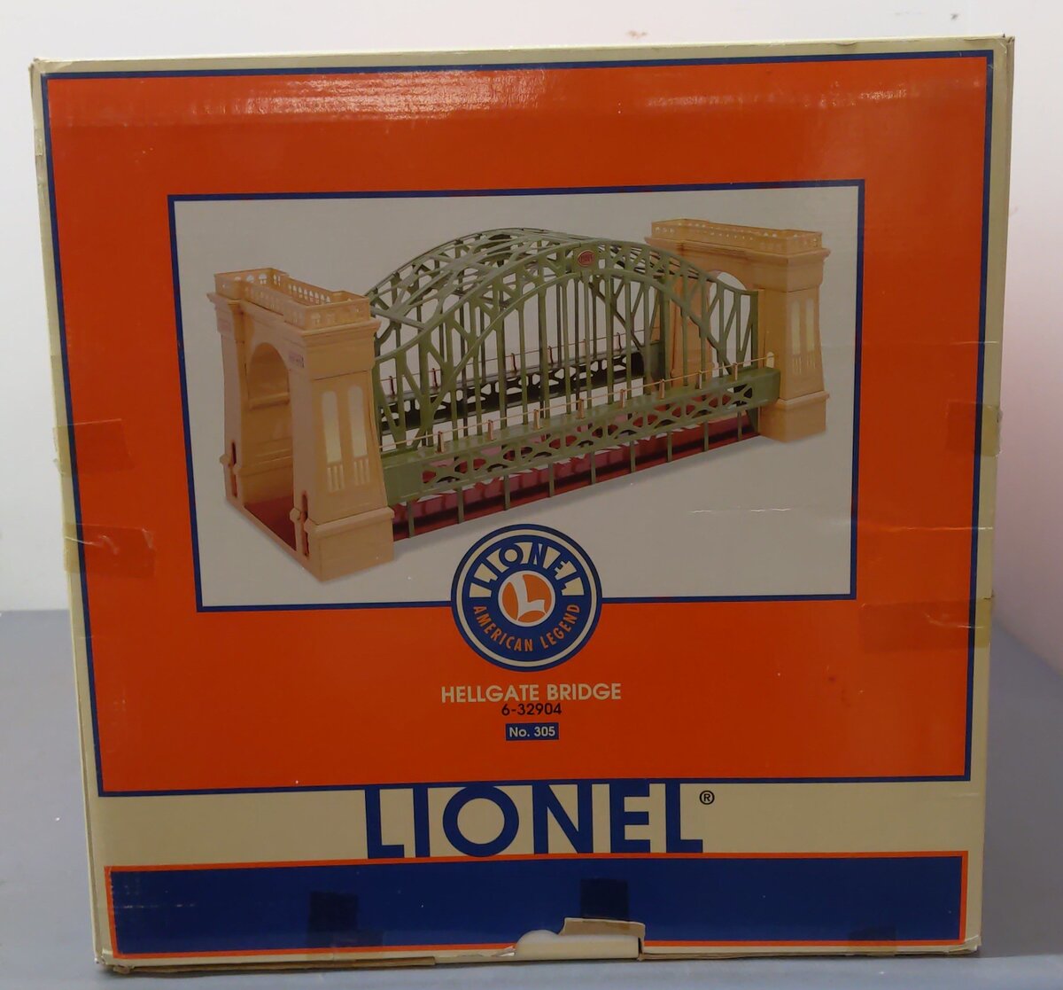 Lionel 6-32904 O Gauge Green & Cream Tinplate Hellgate Bridge #305