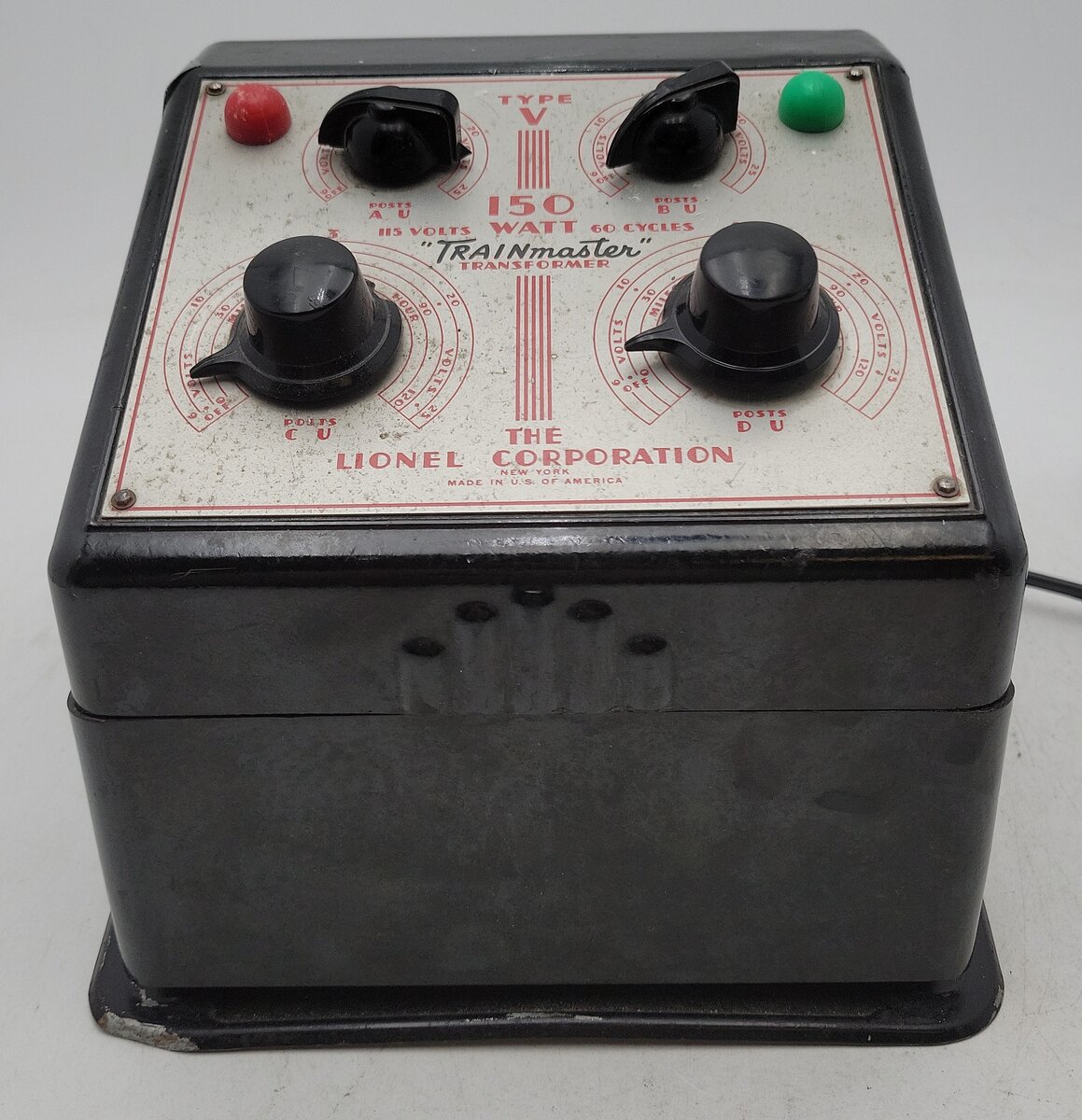 Lionel V 150 Watt Vintage O 4 Train Transformer VG