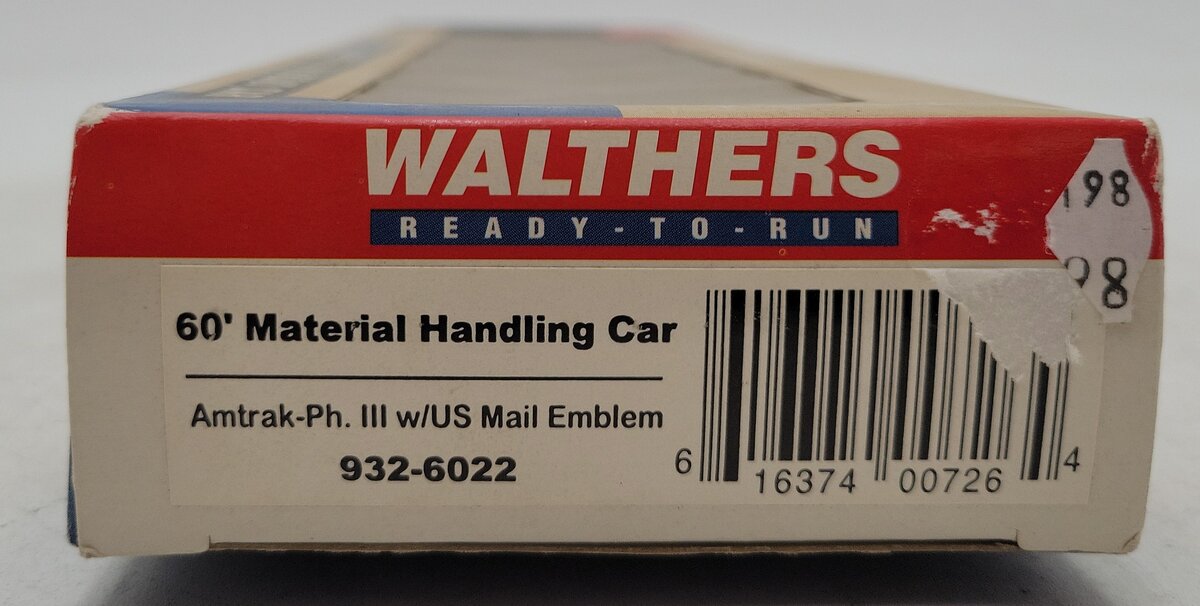 Walthers 932-6022 HO Amtrak 60' Material Handling Car w/US Mail Emblem #1551 LN/Box