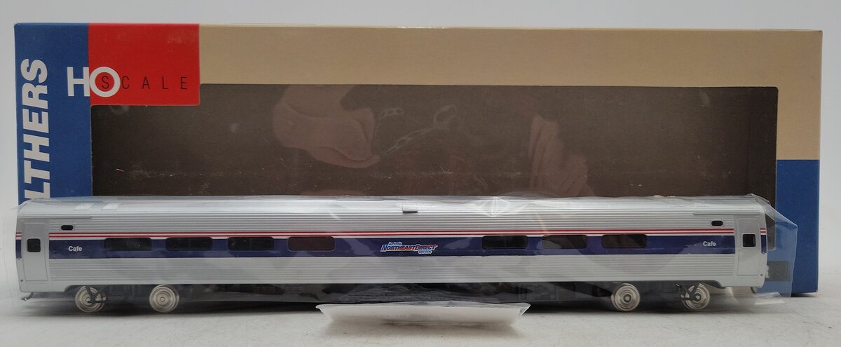 Walthers 932-6015 HO Scale Amtrak-Northeast Direct 85' Amfleet Café Car EX/Box