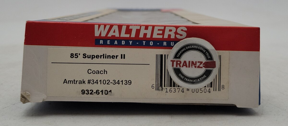 Walthers 932-6101 HO Scale Amtrak 85' Superliner II Coach Car EX/Box