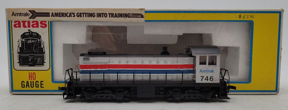 Atlas 8076 HO Scale Amtrak Alco S-2 Diesel Locomotive #746-Custom/Box