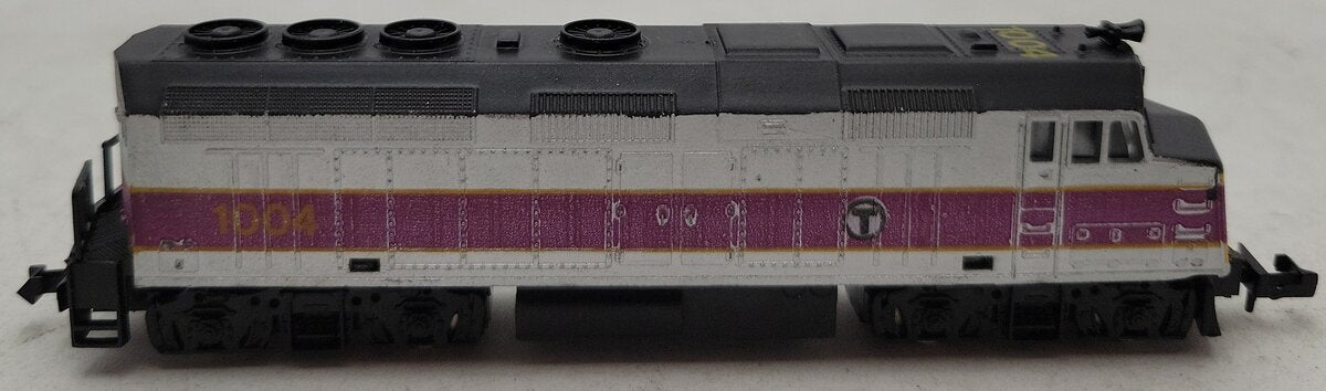 Model Power 7545 N Scale MBTA Transit F40PH Diesel Locomotive #1004 LN/Box