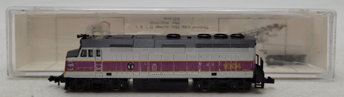 Model Power 7545 N Scale MBTA Transit F40PH Diesel Locomotive #1004 LN/Box