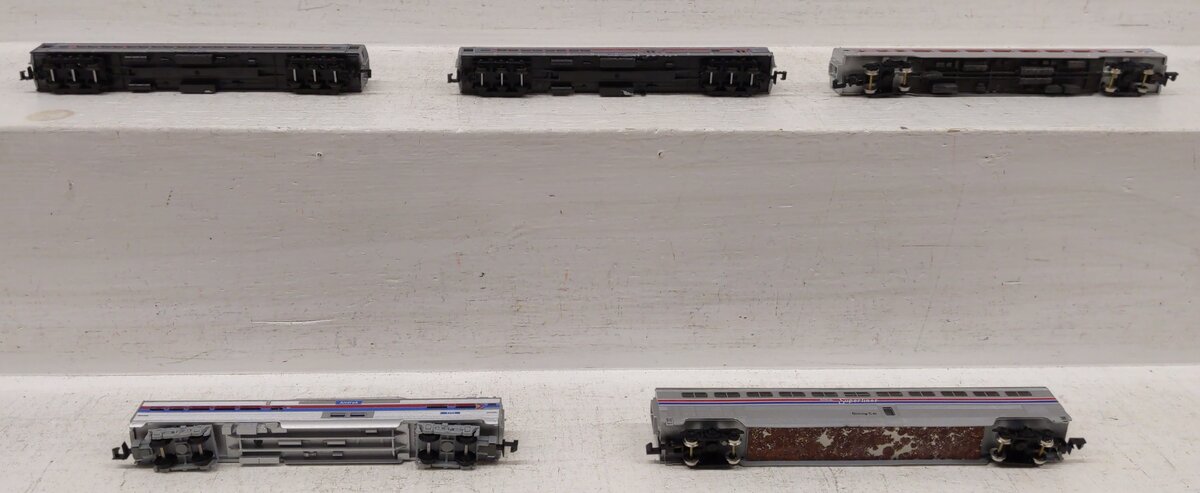 Con-Cor/Trix/Model Power N Scale Amtrak Assorted Passenger Cars #9354 [5] EX/Box