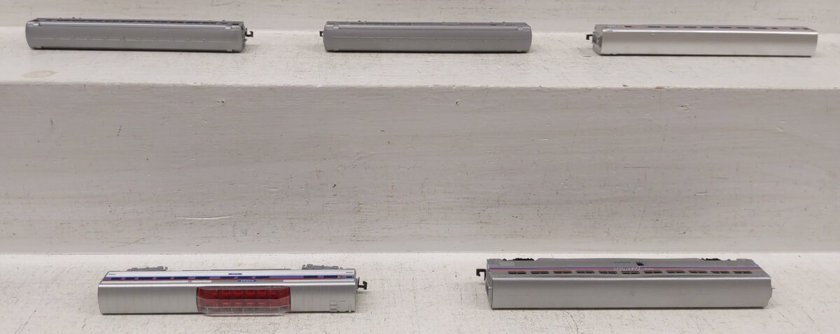 Con-Cor/Trix/Model Power N Scale Amtrak Assorted Passenger Cars #9354 [5] EX/Box