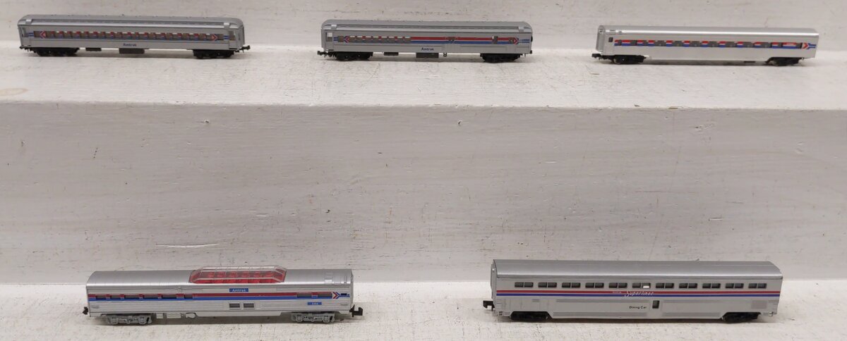 Con-Cor/Trix/Model Power N Scale Amtrak Assorted Passenger Cars #9354 [5] EX/Box