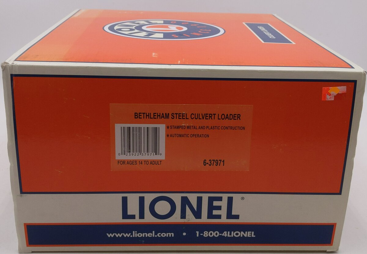Lionel 6-37971 O Bethlehem Steel Culvert Loader EX/Box