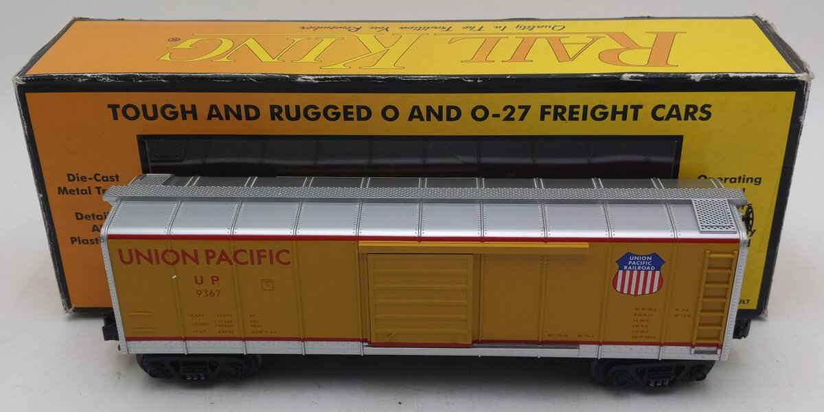 MTH 30-7430 O Gauge Union Pacific Rounded Roof Boxcar #9367 LN/Box