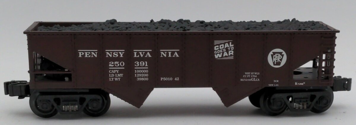 K-Line Pennsylvania 2-bay hopper car #250391 LN