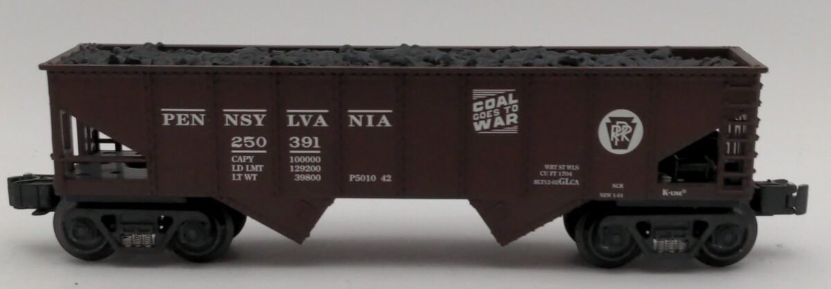 K-Line Pennsylvania 2-bay hopper car #250391 LN