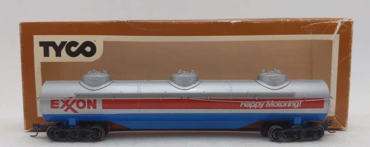 Tyco 357C HO Scale Triple Dome Tank Car Exxon EX/Box
