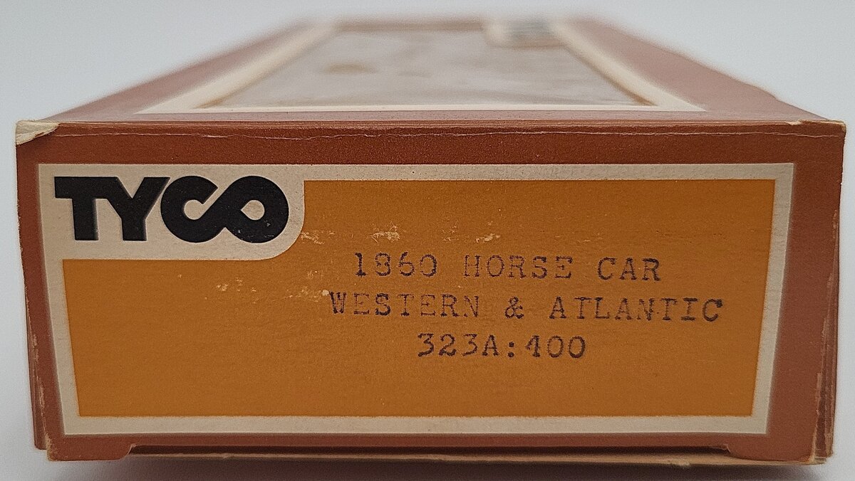 Tyco 1860 HO Horse Car Western & Atlantic 323A EX/Box
