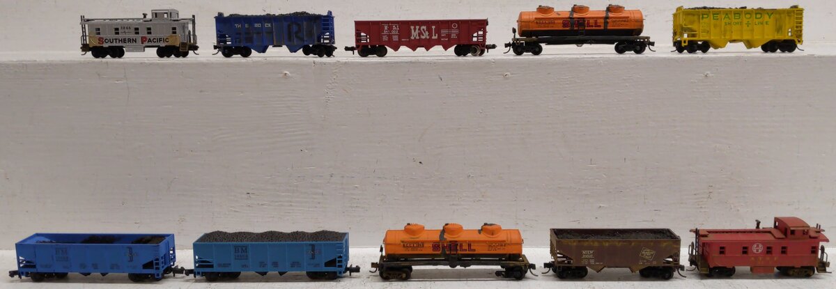 Bachmann & Other N Scale Assorted Freight Trains [10] VG